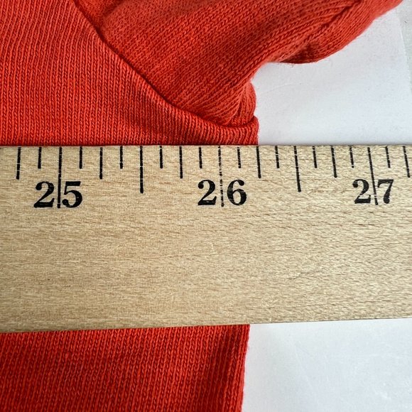 VTG Nike New York Met Center Swoosh Ringer Shirt Extra Large Orange Thrashed Tee - Picture 15 of 16